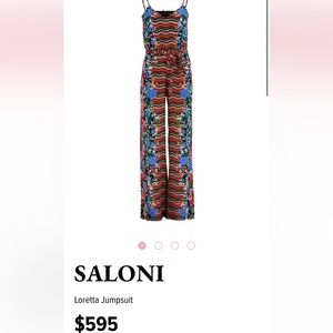 Saloni Loretta Jumpsuit size 6, new with tags, never worn